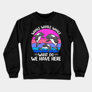 Funny Whale Crewneck Sweatshirt